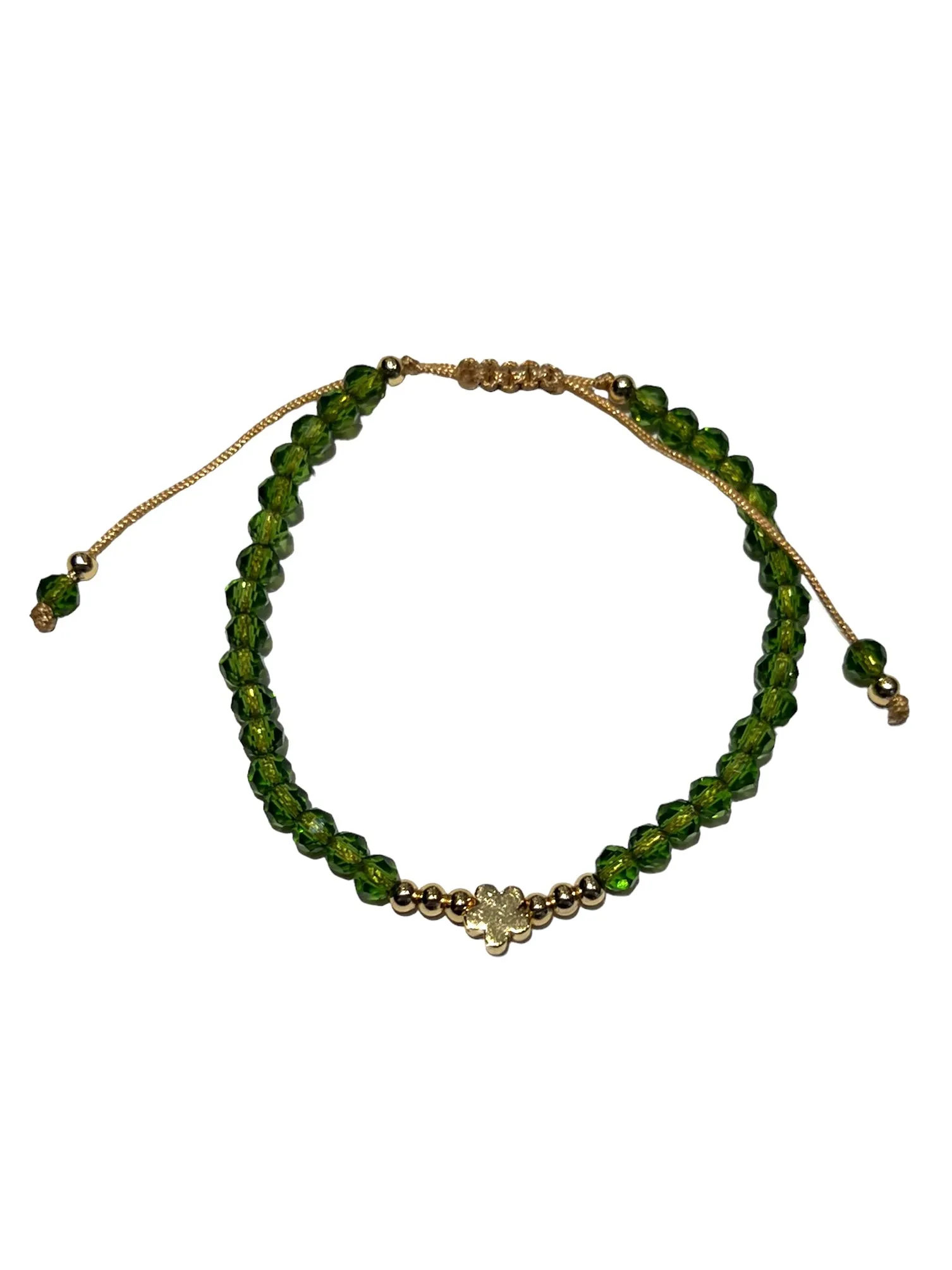E-HC DESIGNS- Full Crystal Flower Adjustable Bracelets
