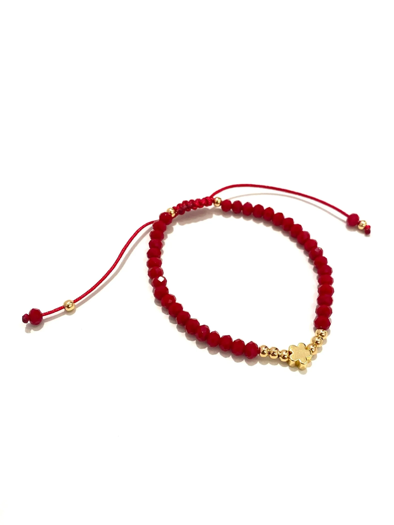E-HC DESIGNS- Full Crystal Flower Adjustable Bracelets