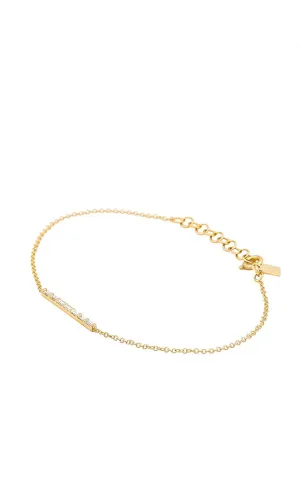 EF Collection Diamond Baguette Bar Chain Bracelet