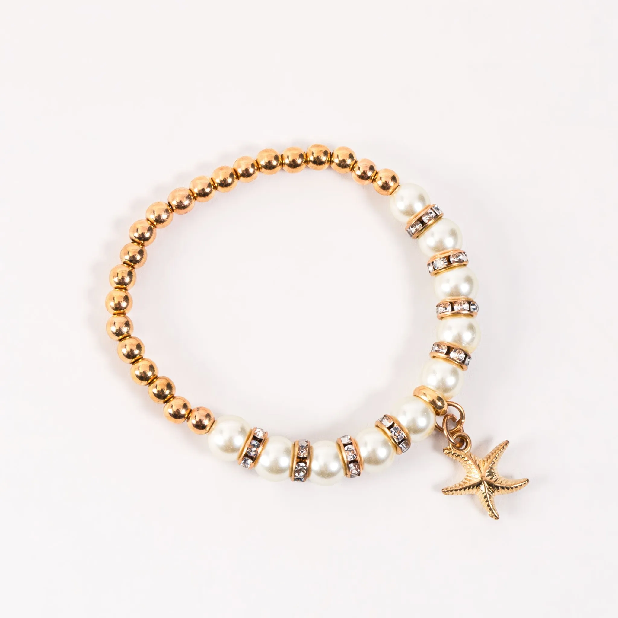 Elsie & Zoey Selah Pearl Starfish Bracelet