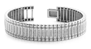 Embedded Diamond Link Diamond Bracelet with 3.06 ct.(finished) 1.5mm