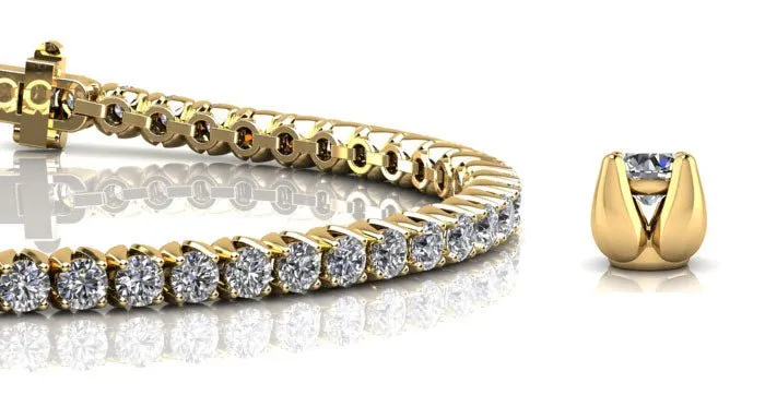 Enchanted Tulip Lab-Grown Diamond Tennis Bracelet with 2.31 ct.(finished) 2mm