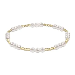 Enewton - classic Joy Pattern 4mm Bead Bracelet - Pearl