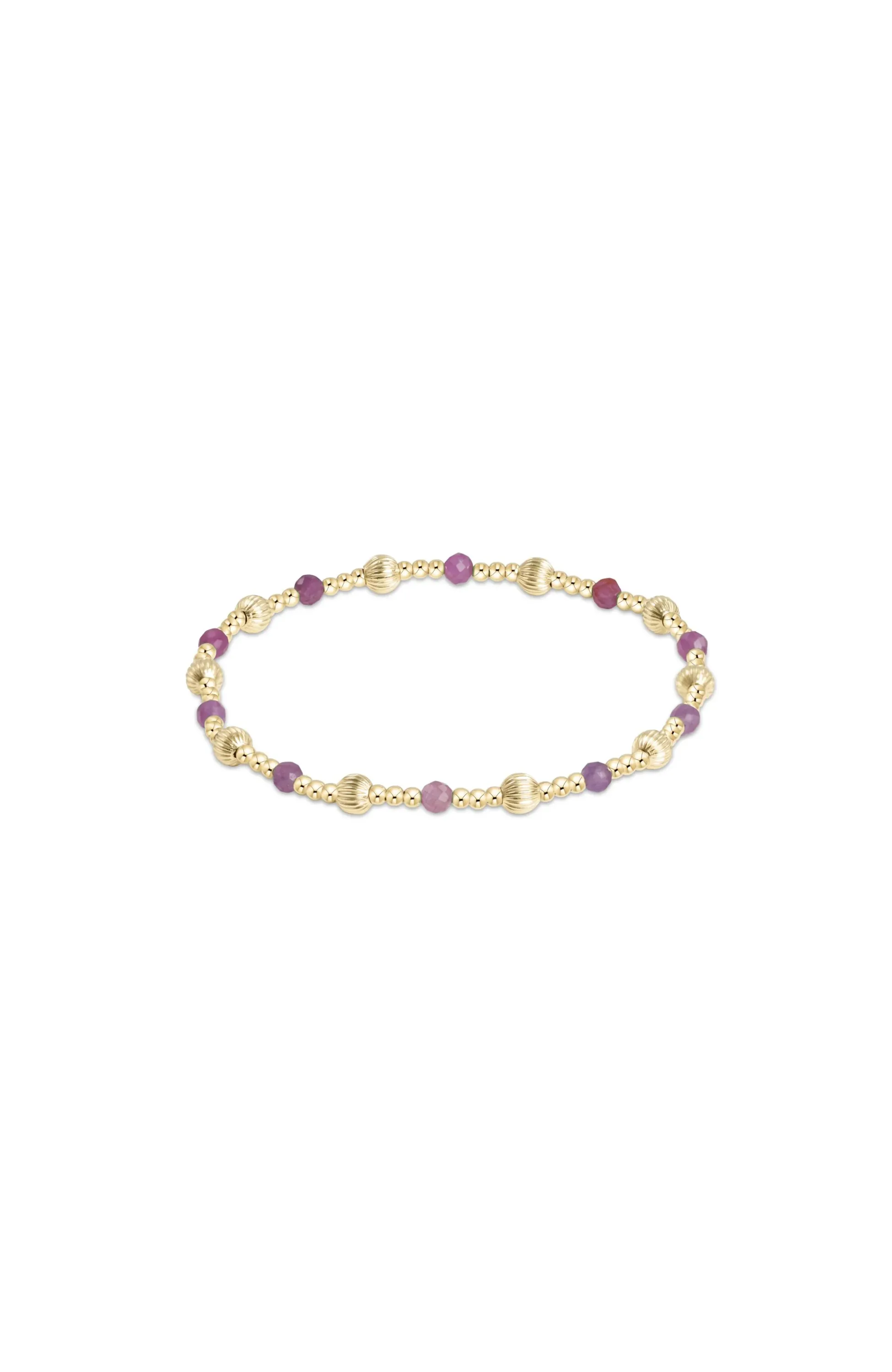 Enewton - Dignity Sincerity Pattern 4mm Bead Bracelet - Ruby