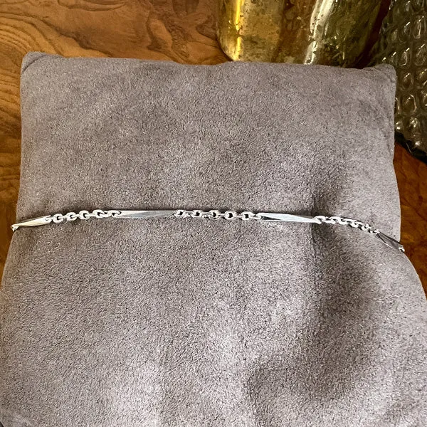 Estate Platinum Chain Bracelet
