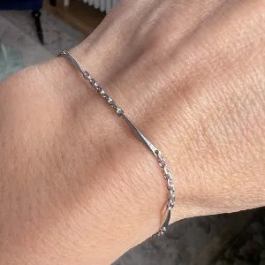 Estate Platinum Chain Bracelet