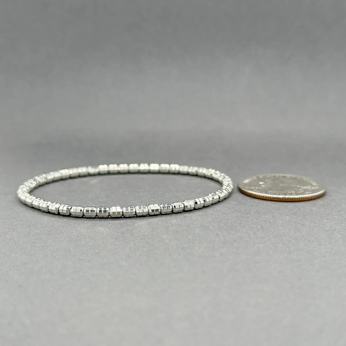 Estate Platinum Stretch Bracelet