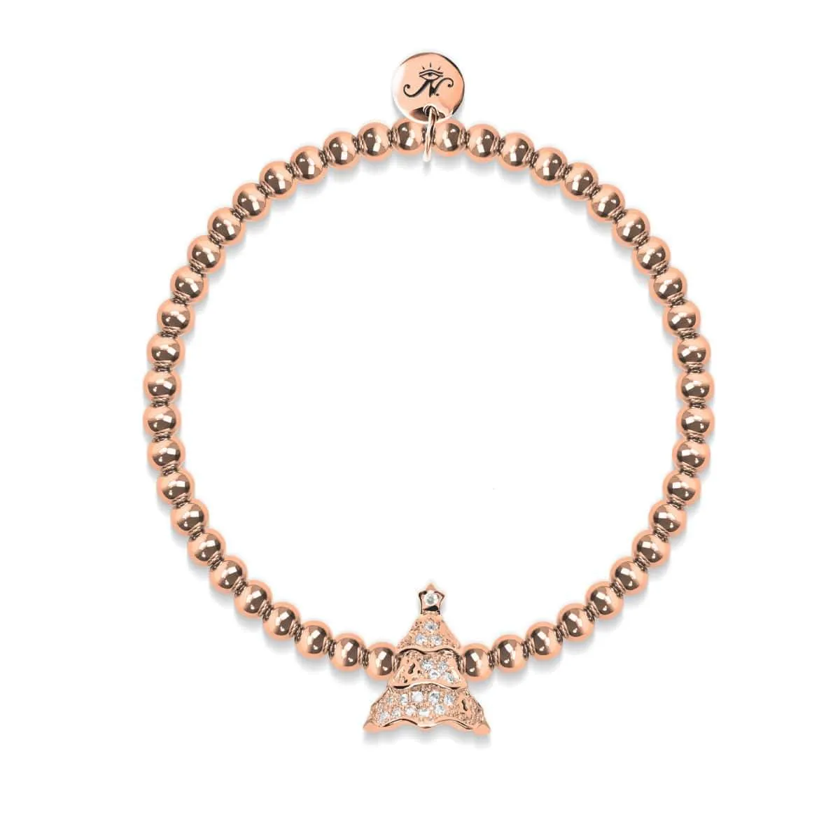 Evergreen | 18k Rose Gold | Crystal Holiday Tree