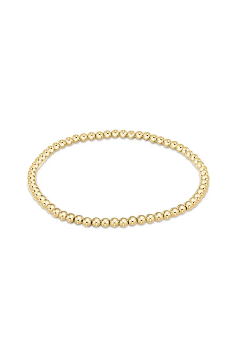 EXTENDS Classic Gold 3mm Bead Bracelet