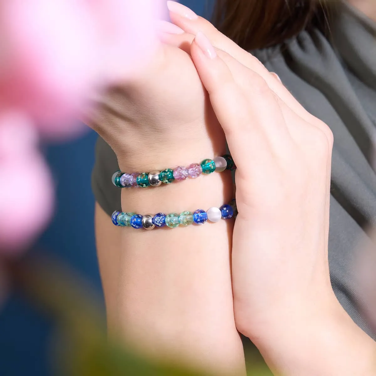 Fairytale Sky | Mermaid x Firefly Glass Bracelet