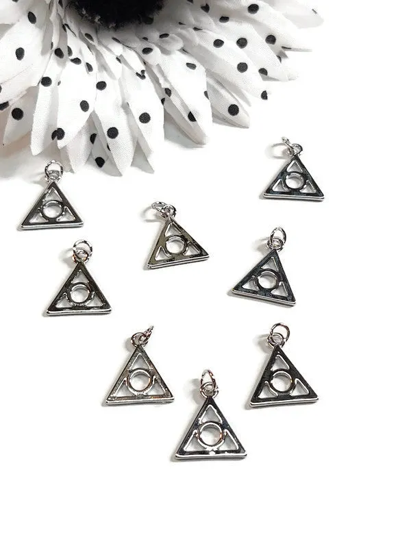 Family Group Pendant Charms - Silver Tone