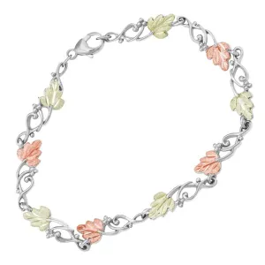 Finest Vines - Sterling Silver Black Hills Gold Bracelet