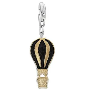 Fire Balloon Clip On For Bracelet Charm Pendant for European Charm Jewelry w/ Lobster Clasp