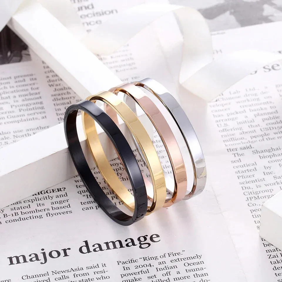 Five Colors Blue Men Women Charm Bracelet Classic Cuff Open Bangle Bracelet Fashion Couple Love Jewelry Wedding Brand