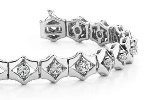 Floating Diamond Box Diamond Bracelet with 1.47 ct.(finished) 2.75mm