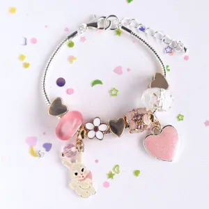 Floral Dreams Bunny Charm Bracelet