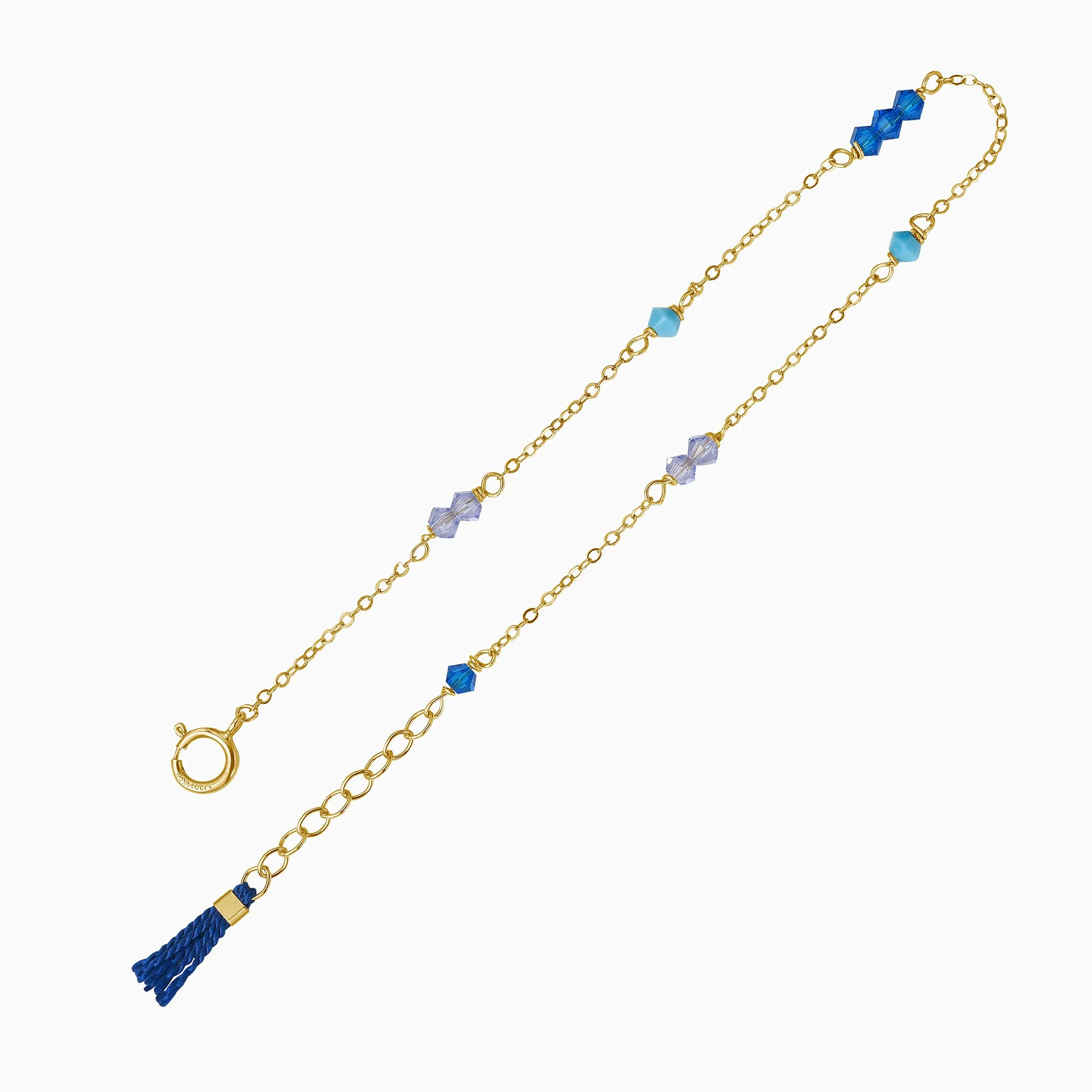 Frida tassel crystals bracelet
