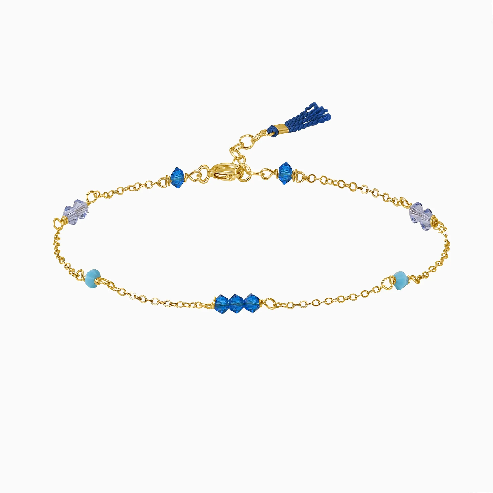 Frida tassel crystals bracelet