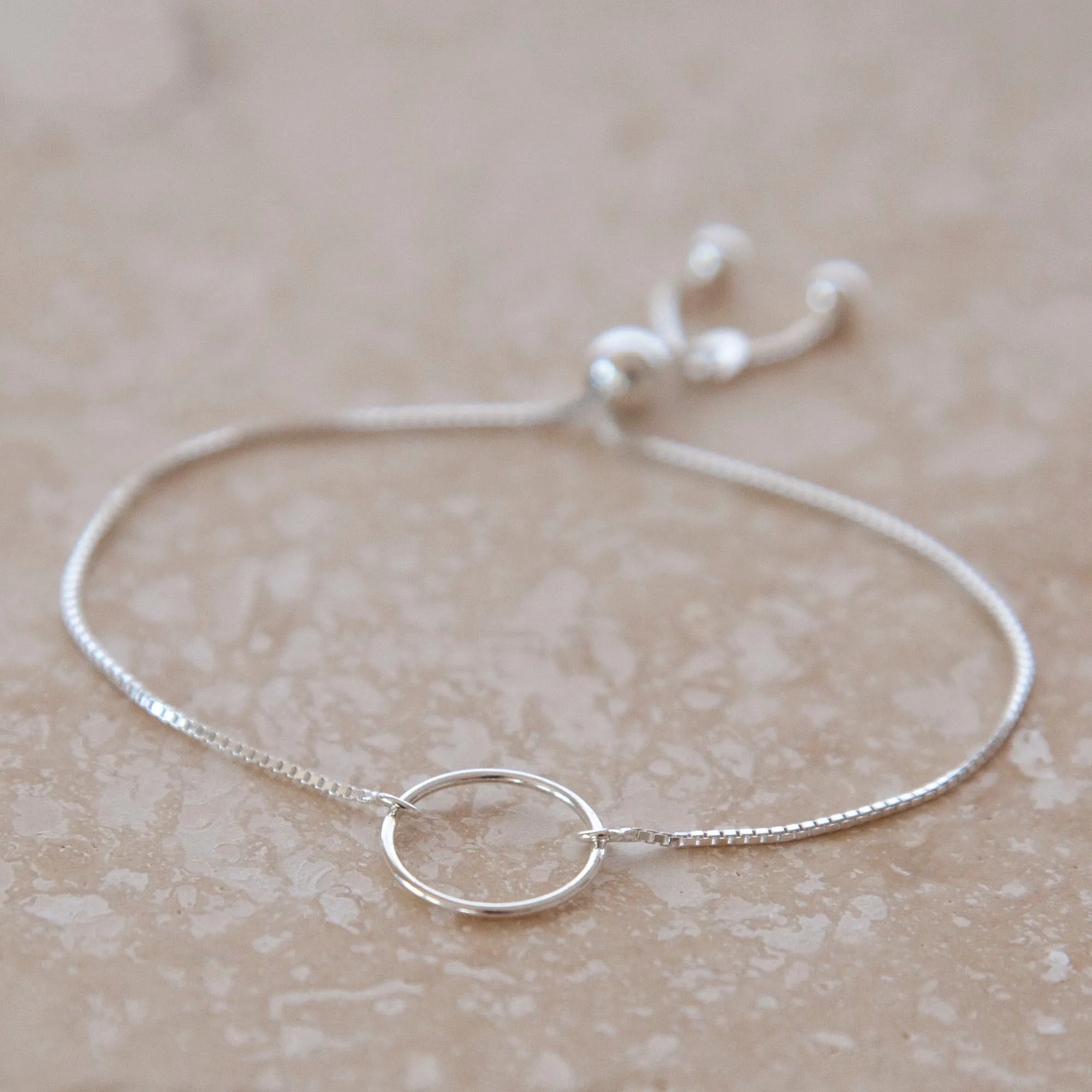 “Generations” Sterling Silver Bolo Bracelet on Personalized Jewelry Card