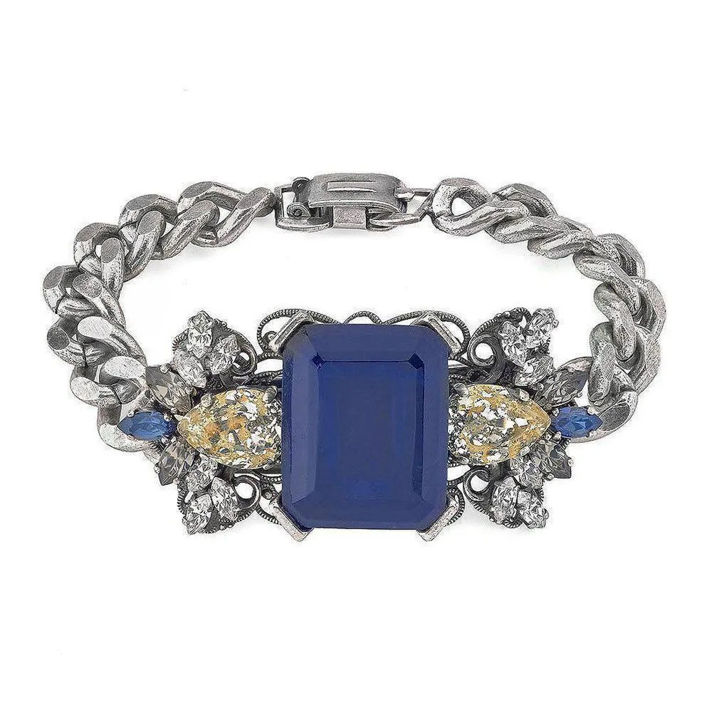 Geometric Crystal Cluster Bracelet