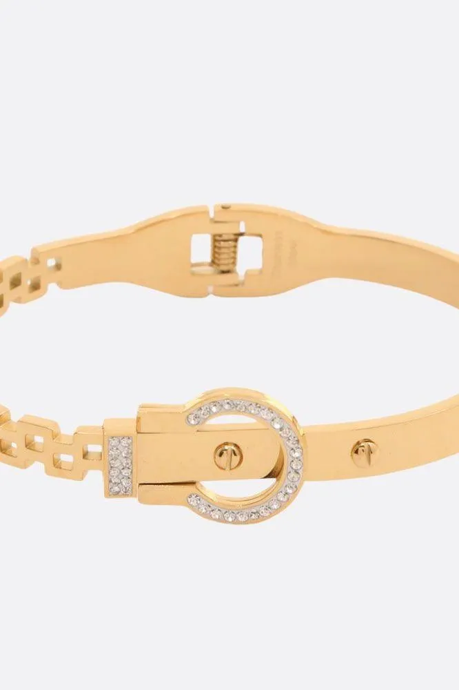 Gold Buckle Bracelet