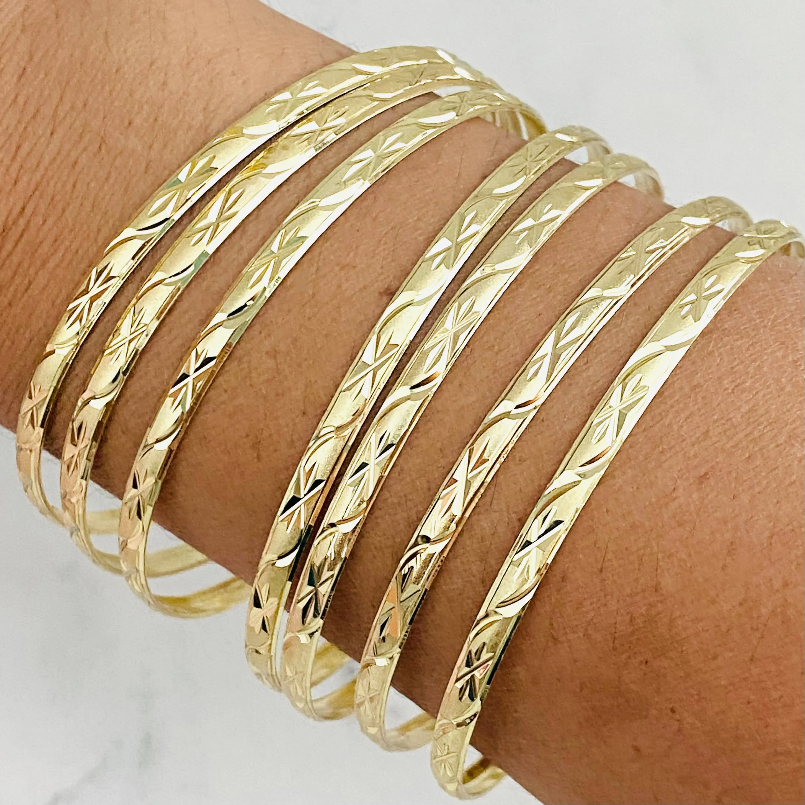 Gold Filled Set of Bangles