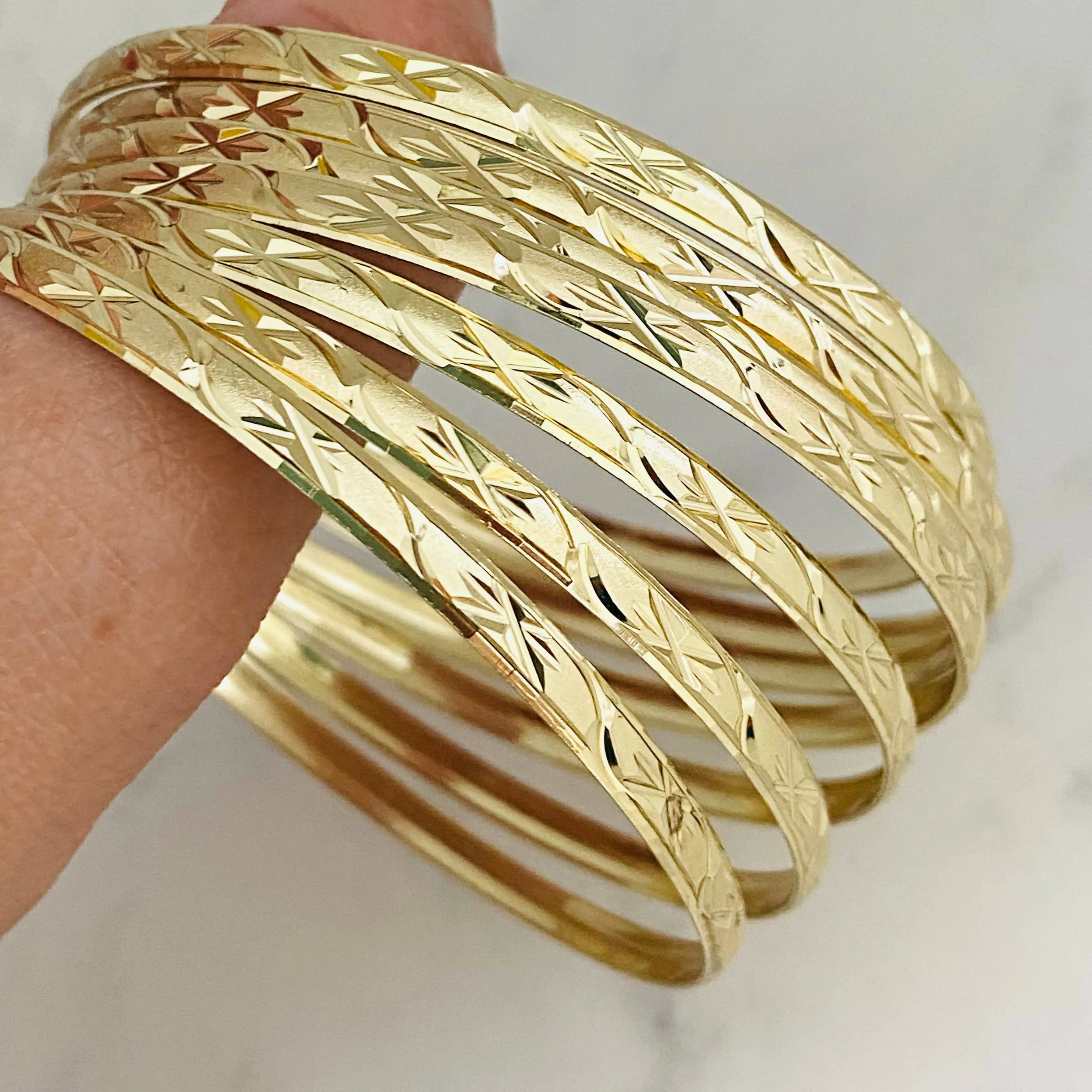 Gold Filled Set of Bangles