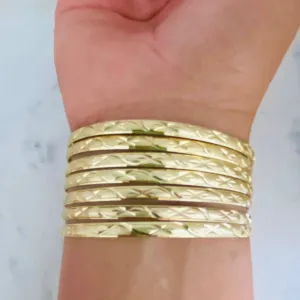 Gold Filled Set of Bangles