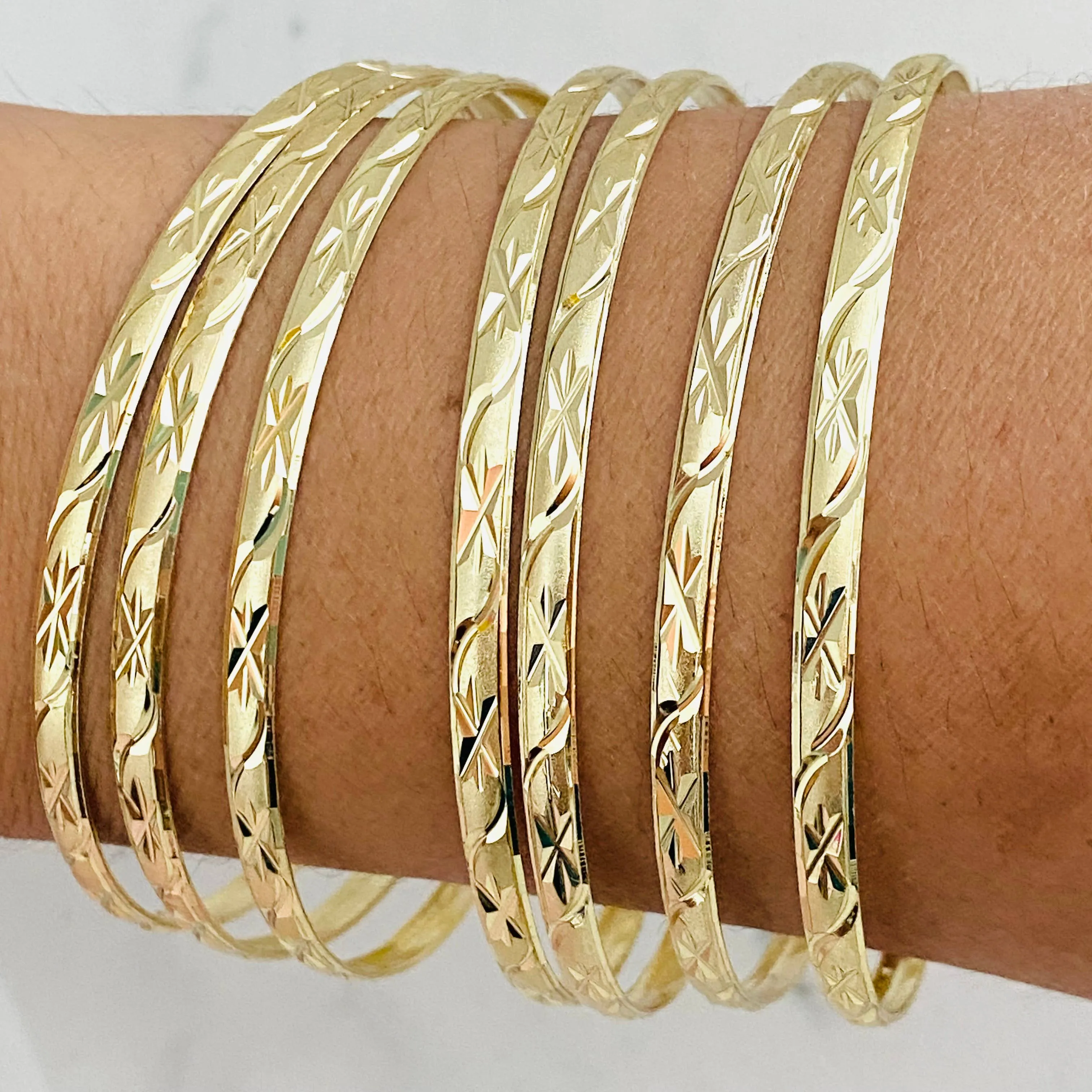 Gold Filled Set of Bangles