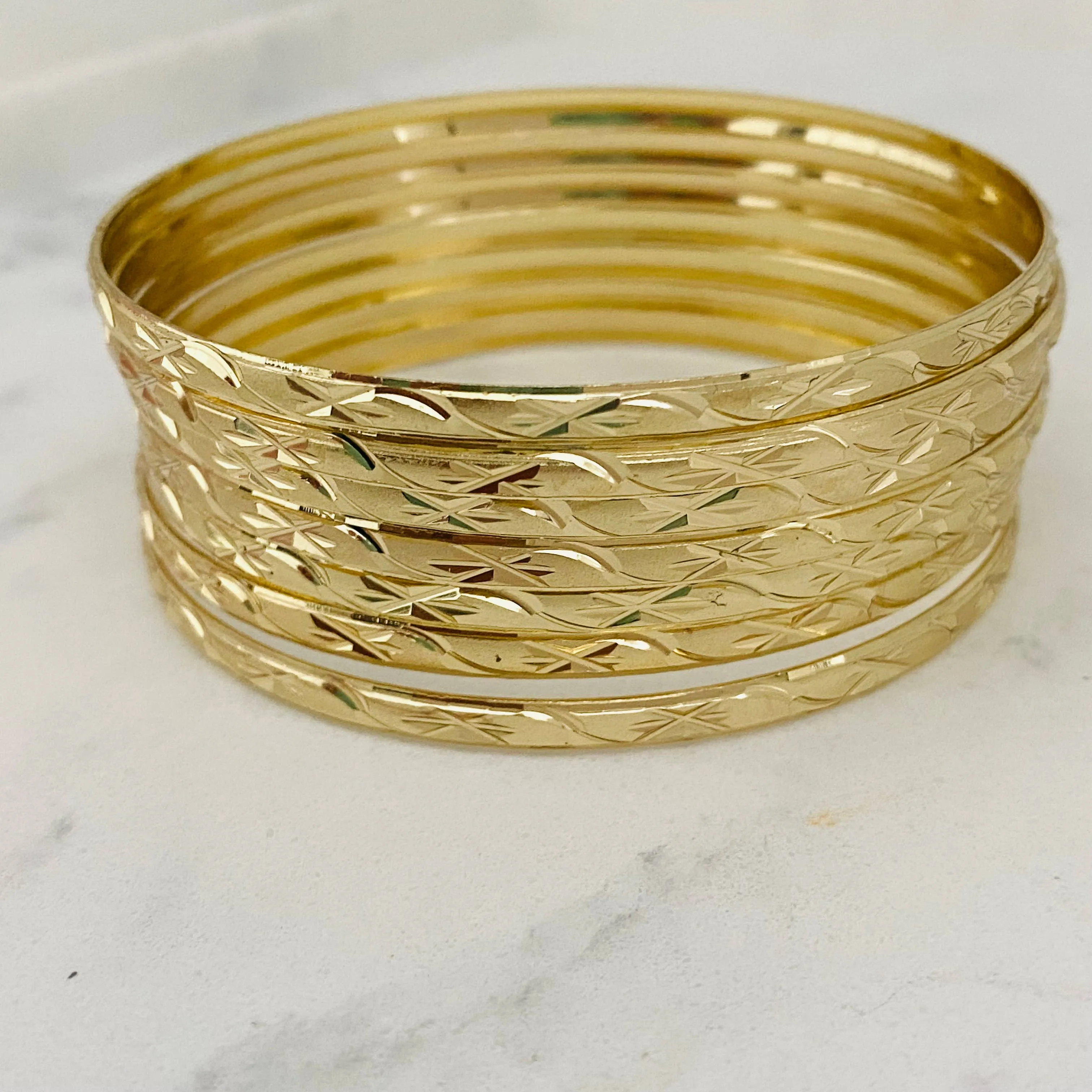 Gold Filled Set of Bangles