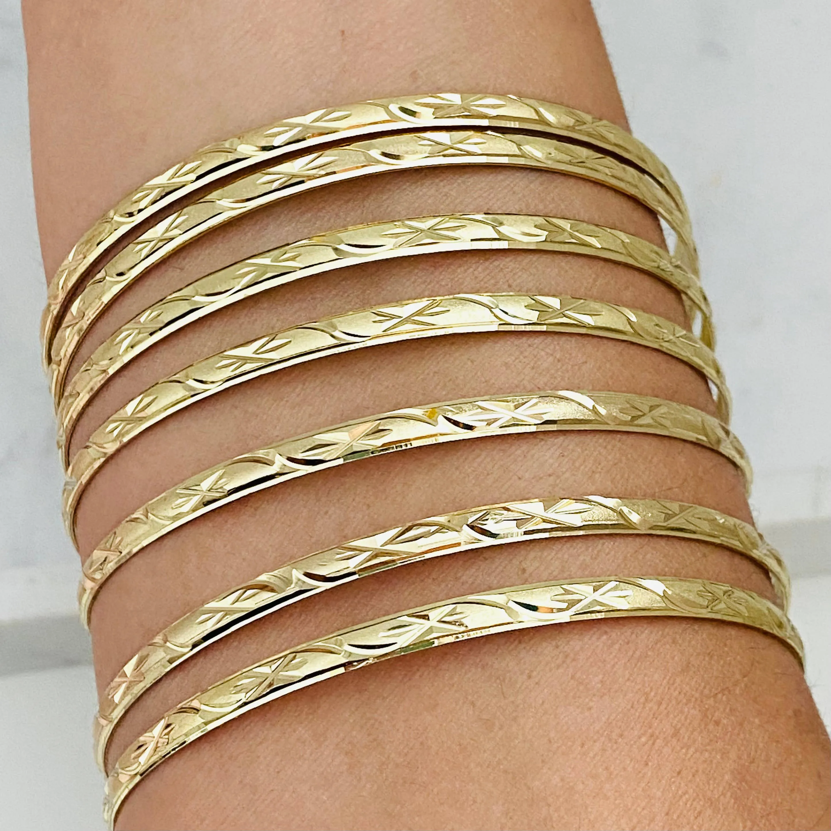 Gold Filled Set of Bangles
