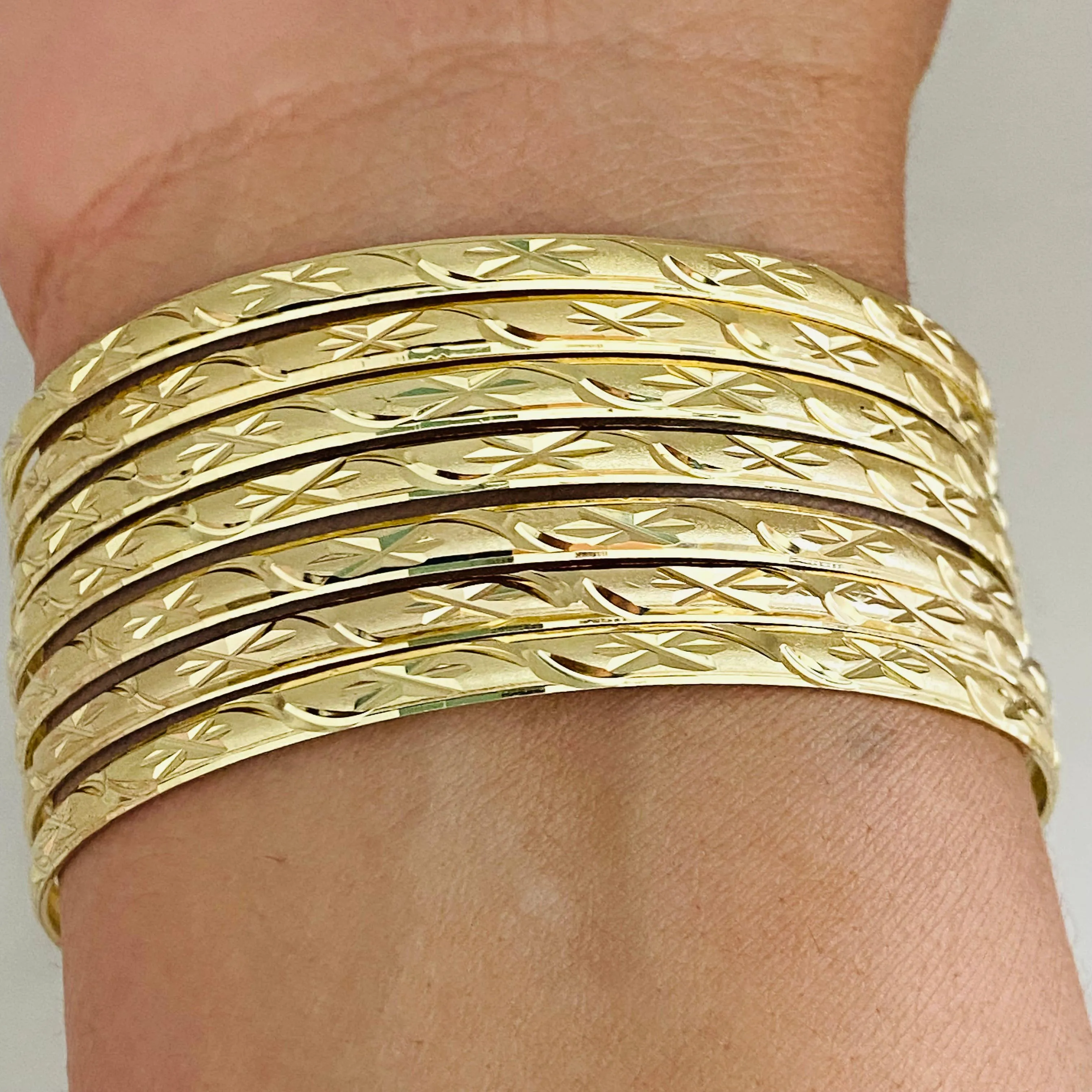 Gold Filled Set of Bangles