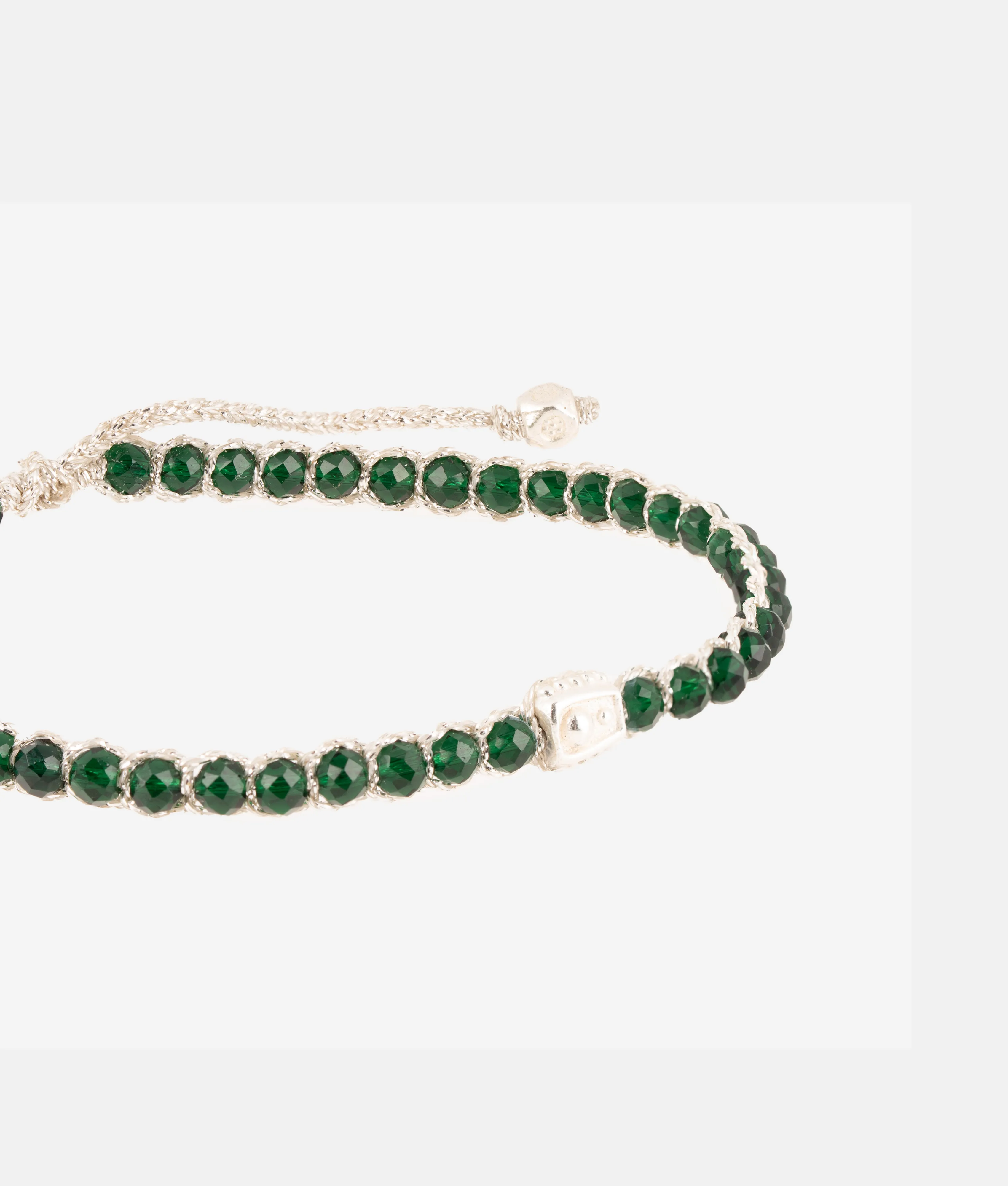 Green Spinel Bracelet | Silver
