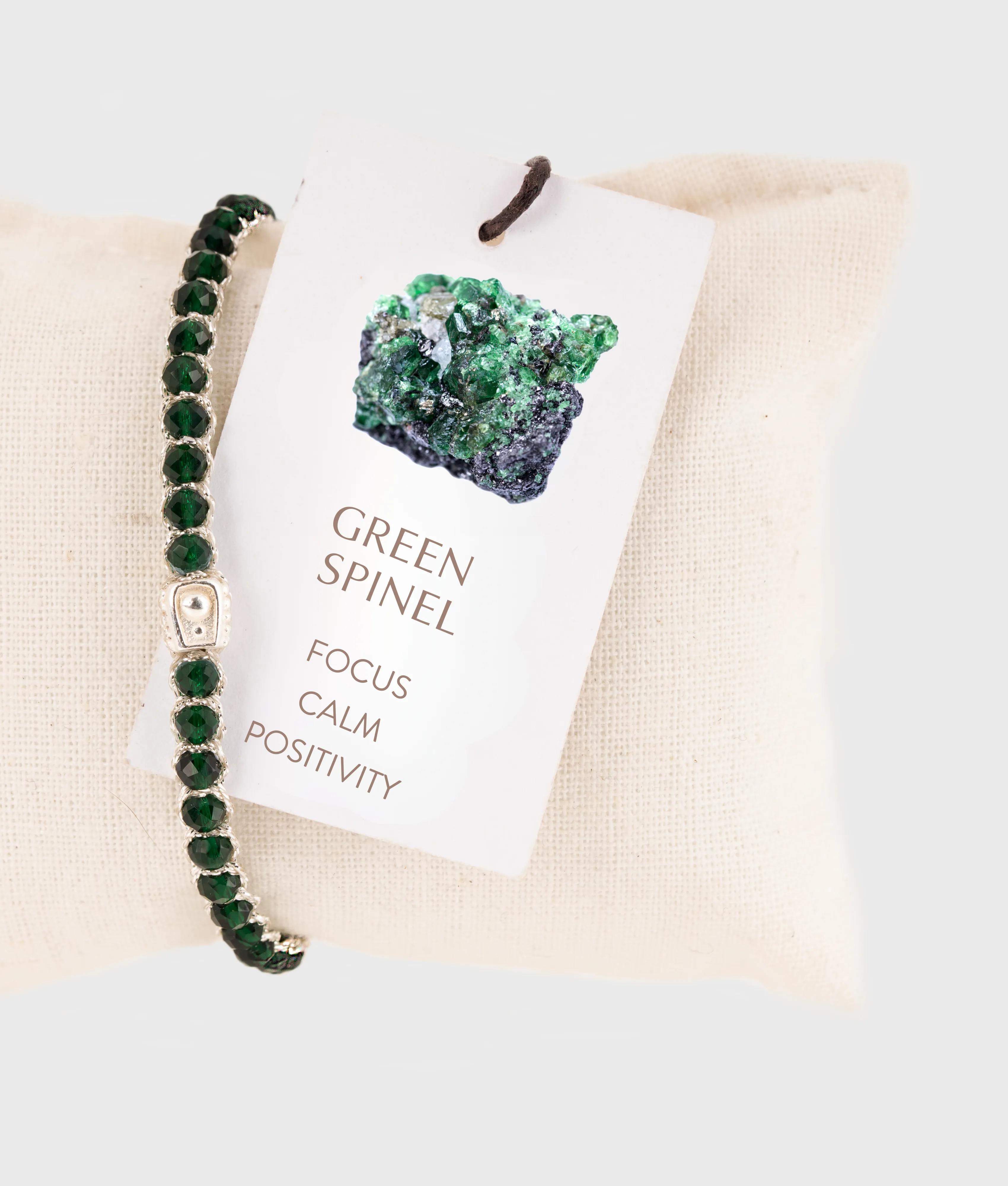 Green Spinel Bracelet | Silver