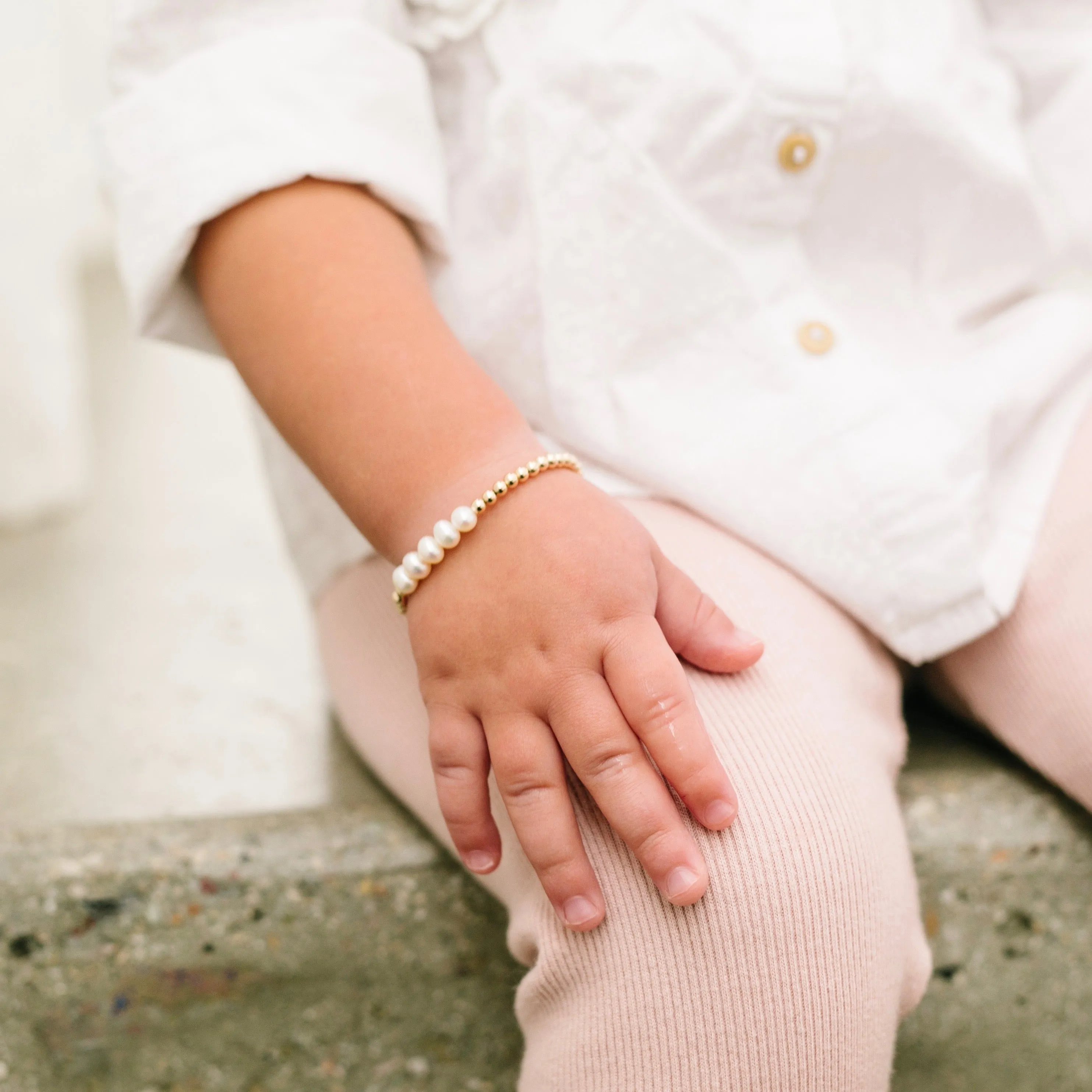 Greta Baby Bracelet (3MM   6MM beads)