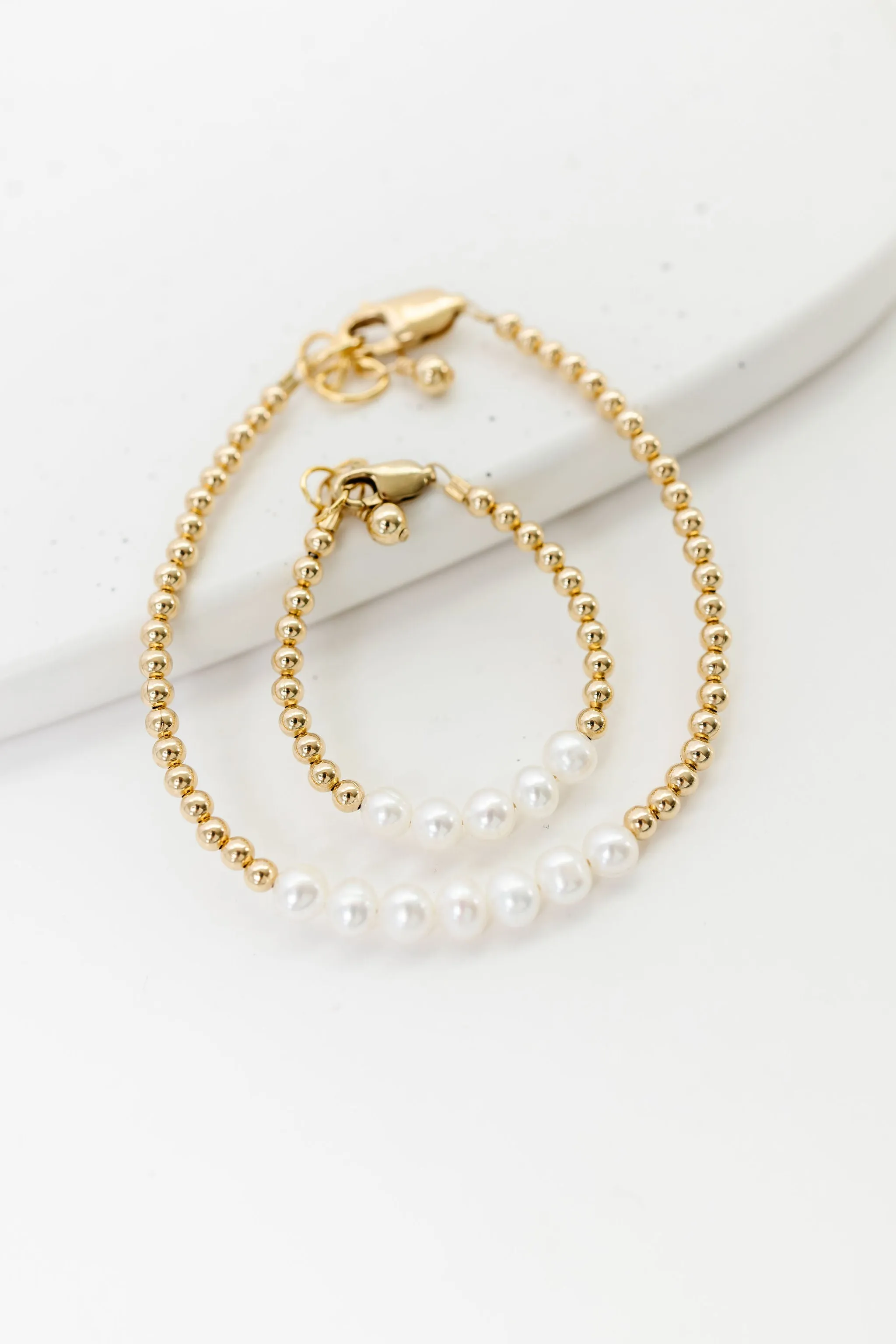 Greta Baby Bracelet (3MM   6MM beads)