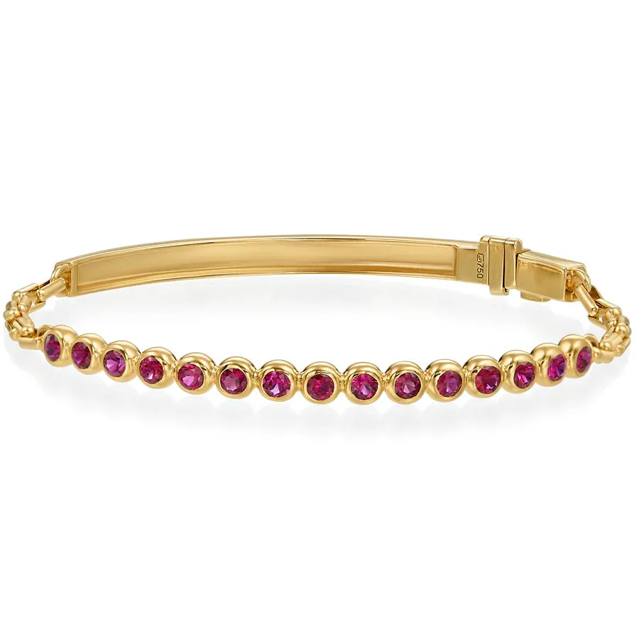 Gumuchain Ruby Moonlight Bracelet