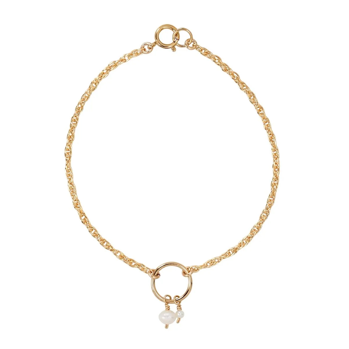Halo Duo Pearl Bracelet
