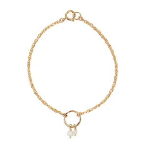 Halo Duo Pearl Bracelet