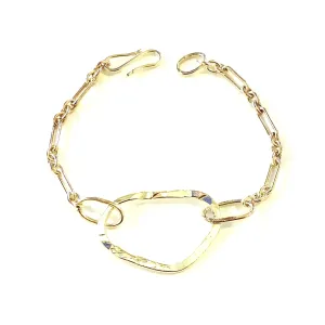 Hammered Silver Bracelet