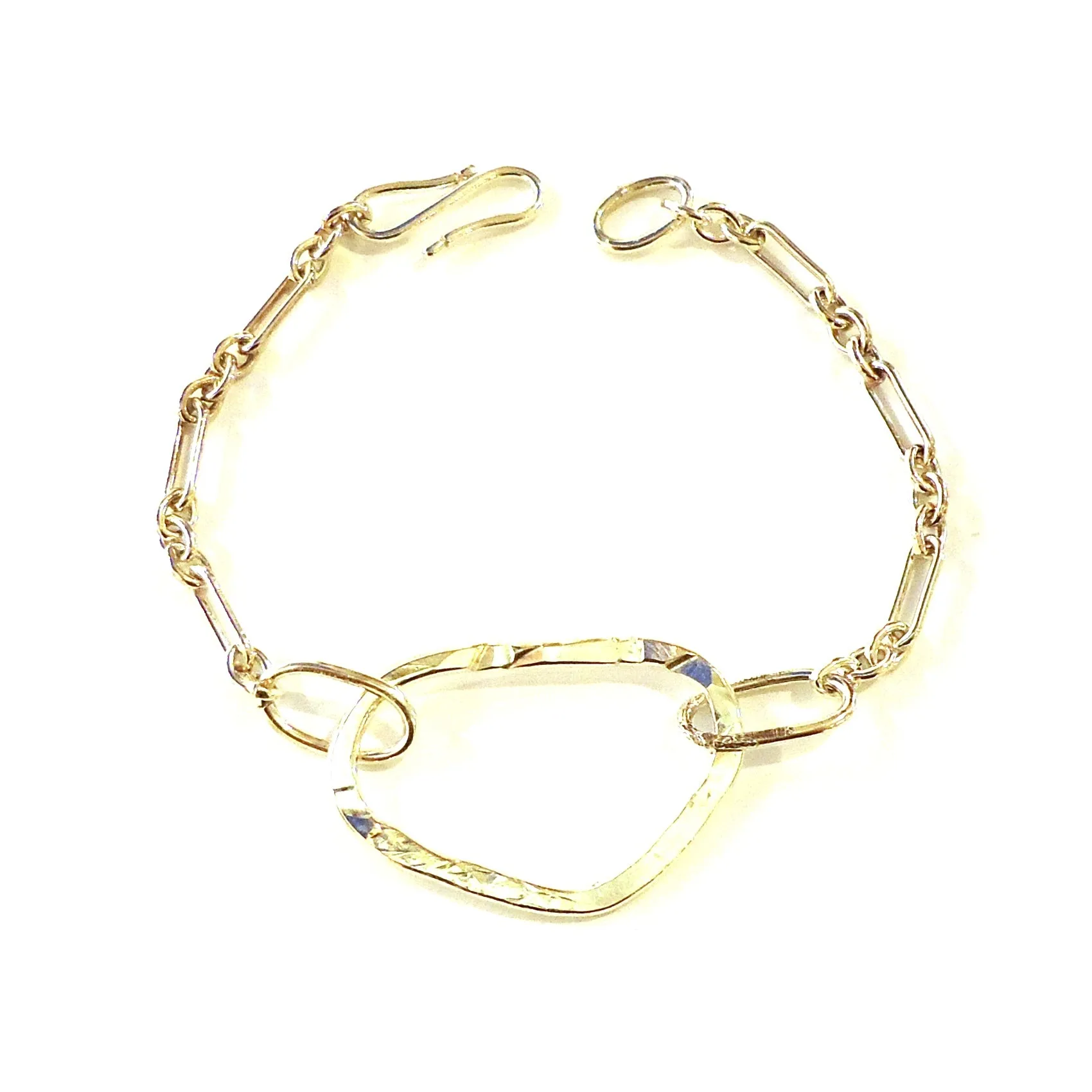 Hammered Silver Bracelet