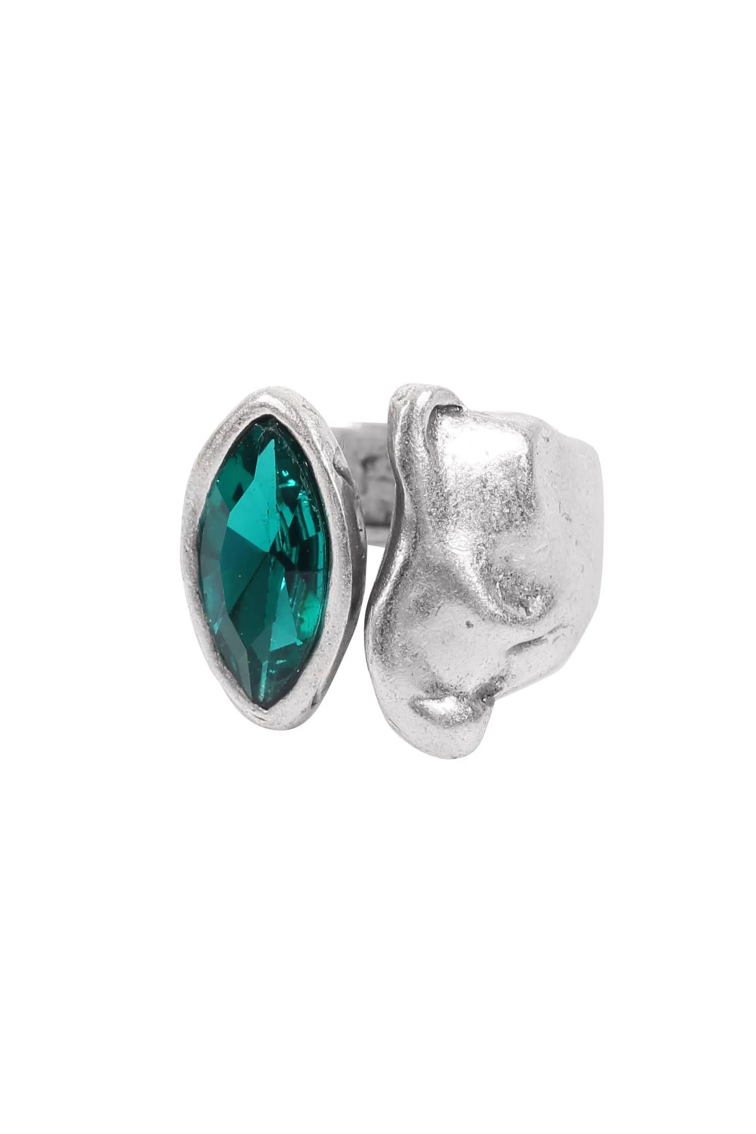 Handmade Crystal Brass Ring