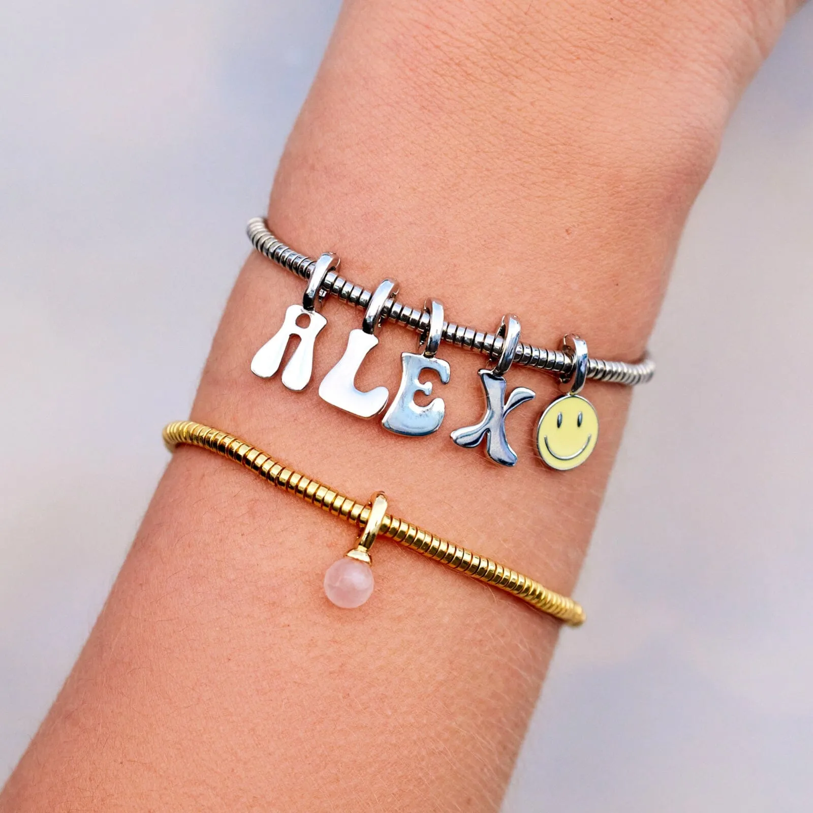 Harper Disc Bead Stretch Bracelet