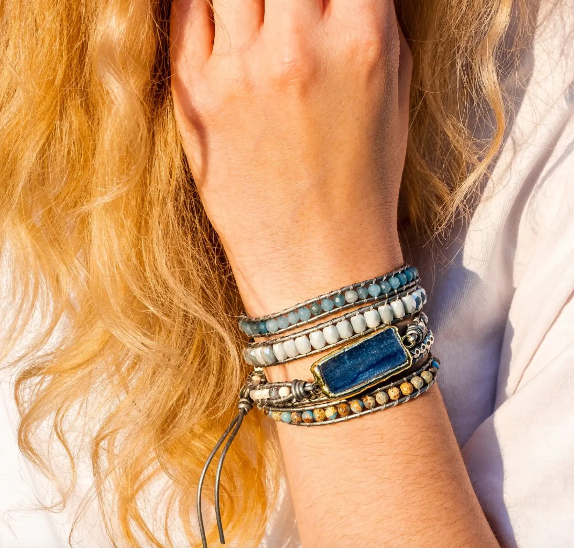 Healing Topaz Wrap Bracelet