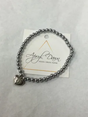 Hematite Bracelet with Evil Eye Charm