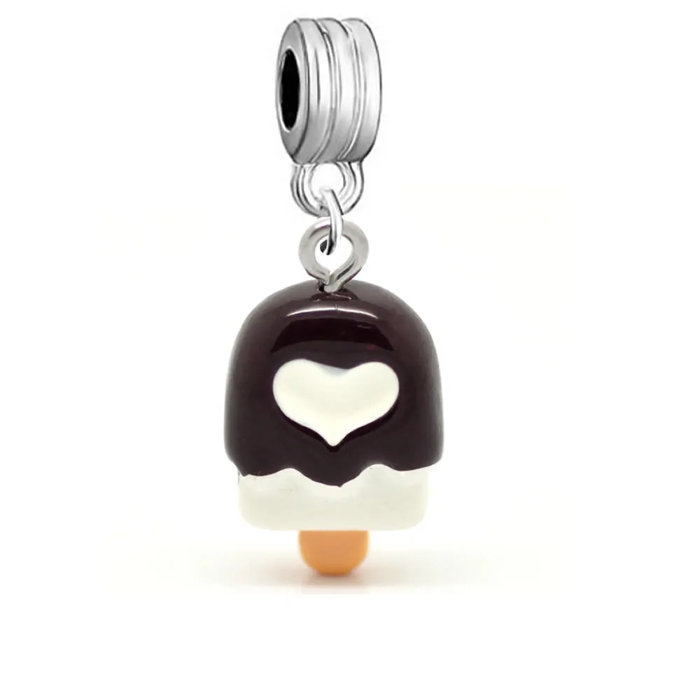 Ice Cream Bead Compatible for Most European Snake Chain Bracelet (Vanilla)