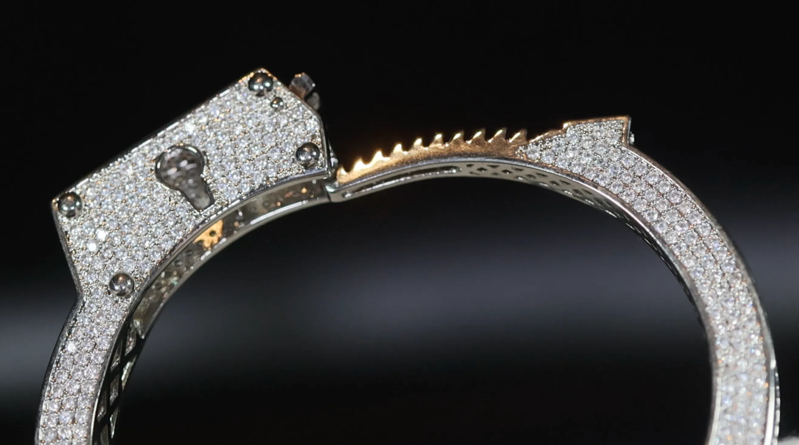 Iced Out Bracelet | Diamond Cuff Bracelet | Mens Bracelet | Diamond Bracelet | Cuff Bracelet | Bracelets