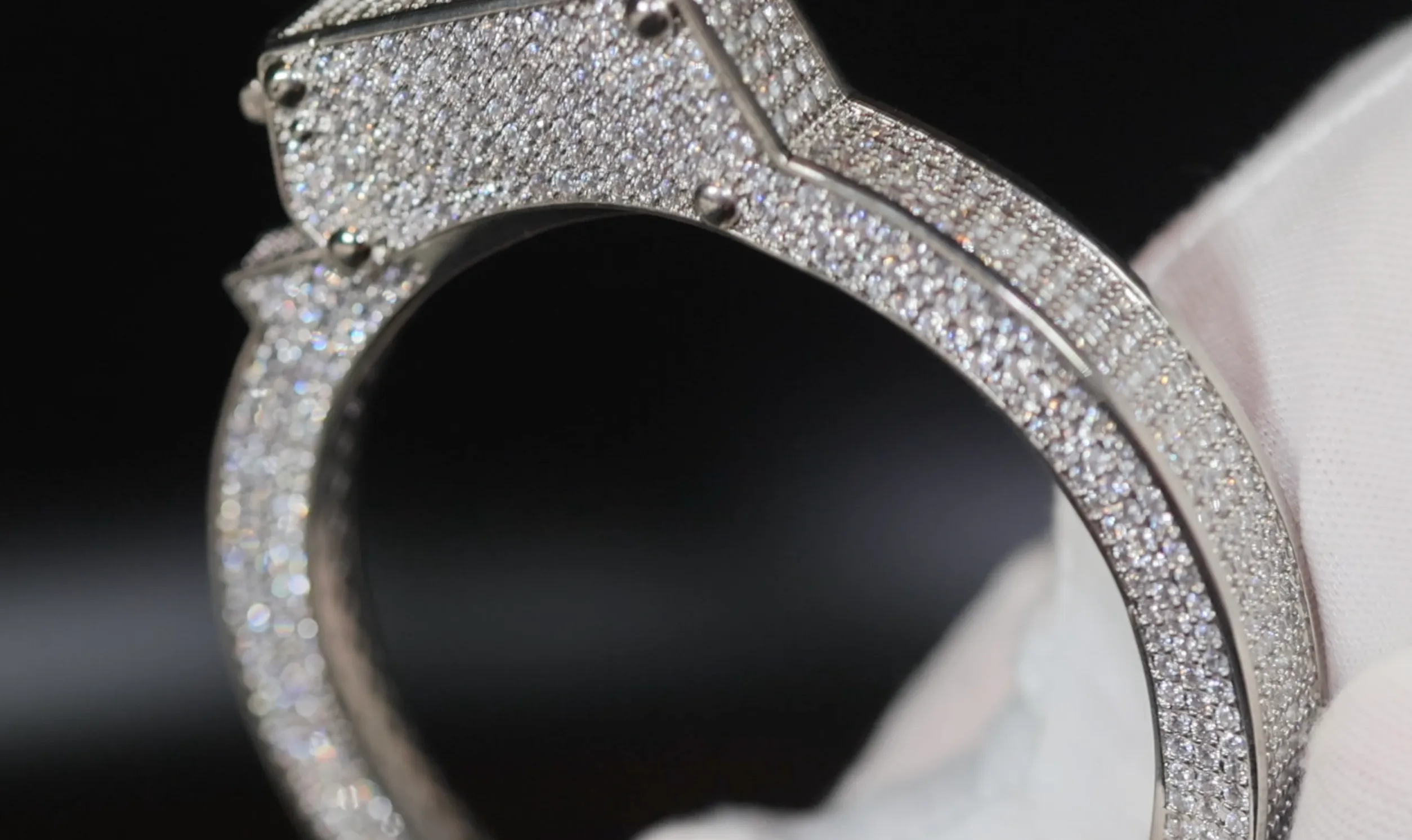 Iced Out Bracelet | Diamond Cuff Bracelet | Mens Bracelet | Diamond Bracelet | Cuff Bracelet | Bracelets
