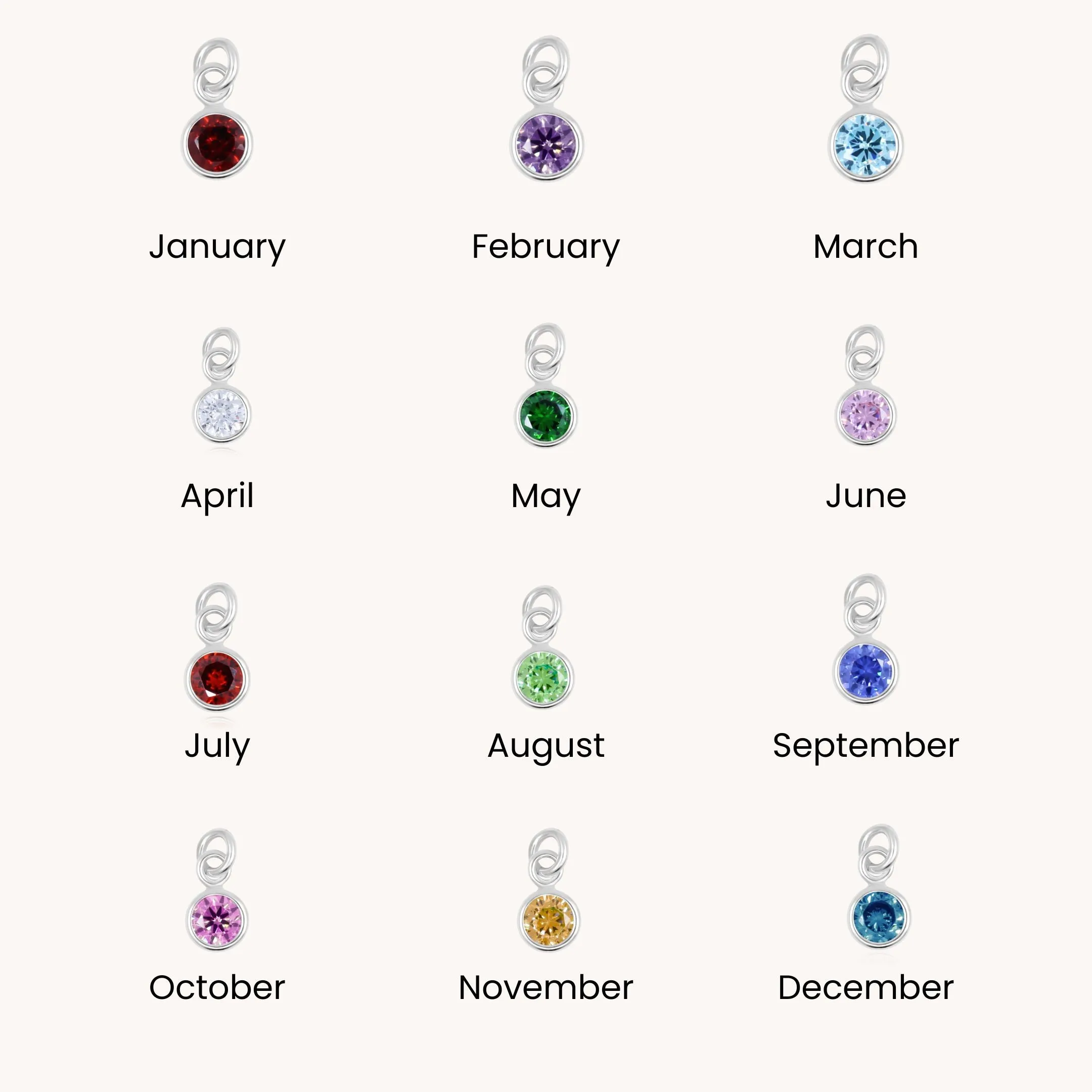 Initial & Birthstone Personalised Brangle