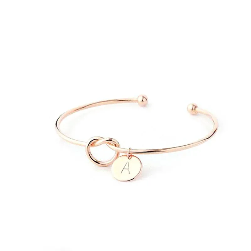 Initial Letter Personalized Bracelet Valentines Day Presents Bridesmaid Gift Wedding Gift Party Favor Gift for Her